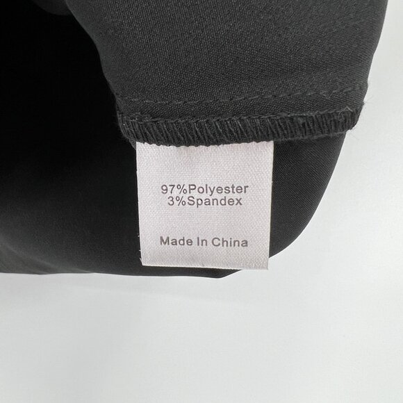 Tuckernuck Black Daphne Dress sz S Ruffle Collar Bow Swing Mini Cocktail NWT - Picture 4 of 7